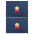 thumbnail image 1 of WHAMVOX 2Pcs Three-fold Certificate Envelope for Adults with Blue Color for Home Use, 1 of 8