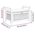 thumbnail image 2 of vidaXL Patio Collection Solid Acacia Wood Outdoor Storage Bench with Cushion - Loveseat, 2 of 10