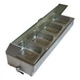 thumbnail image 2 of INTSUPERMAI Bain Marie Canteen Buffet Steam Heater Table Restaurant Food Warmer 4-Pan with Glass Shield, 2 of 2