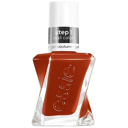 Essie Gel Couture Long-Lasting Nail Polish, 8-Free Vegan, Amber Brown, Fab Florals, 0.46 fl oz