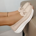 thumbnail image 5 of Womens Shoes,Casual Shoes Stylish Comfortable for Everyday Wear Versatile Flat Casual Shoes for Work Dates,Shoes for Women,Beige,9.5, 5 of 9