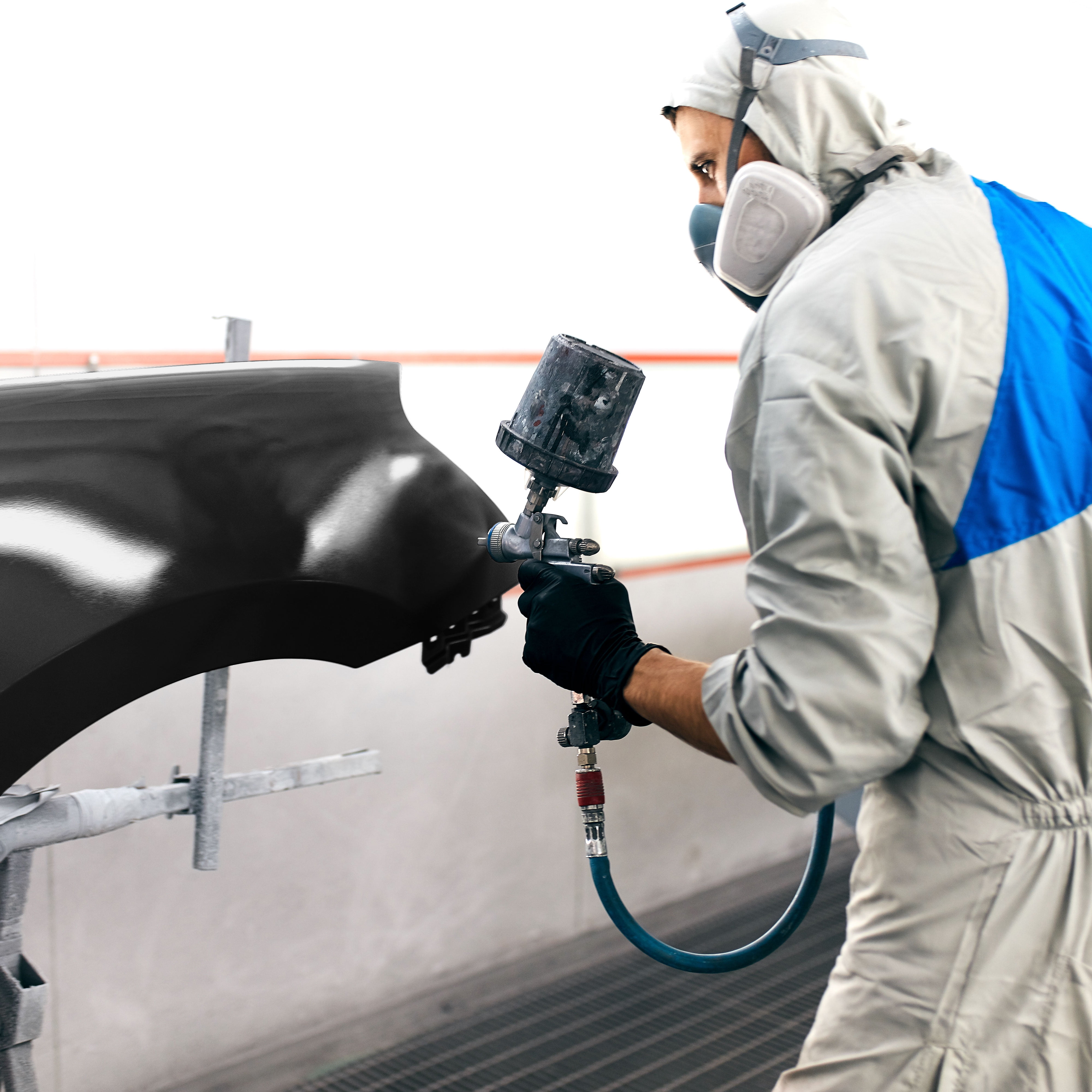 Custom Shop Premium High Build Black Acrylic Lacquer Primer Surfacer, 1 Gallon - Fast Filling, Drying, Easy Sanding, Excellent Adhesion, Apply Over Metal Steel, Body Filler Putty Auto Industrial