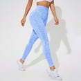 thumbnail image 2 of BODOAO Women's Wash Tight Fitness Yoga Pants Wash High Waisted Running Pants Butt Lifting Leggings for Women Impact Gym Seamless Workout Leggings Mid Low Waist Tummy Control Yoga Pants Blue S, 2 of 8