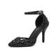 thumbnail image 3 of XIHAHA-Sandalias de tacón alto para mujer, zapatos de fiesta de Color, diseño Floral, con diamantes completos, 3 of 5