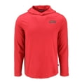 thumbnail image 2 of Men's Cutter & Buck Red Delaware State Hornets Coastline Epic Comfort Eco Recycled Long Sleeve Hoodie T-Shirt, 2 of 3