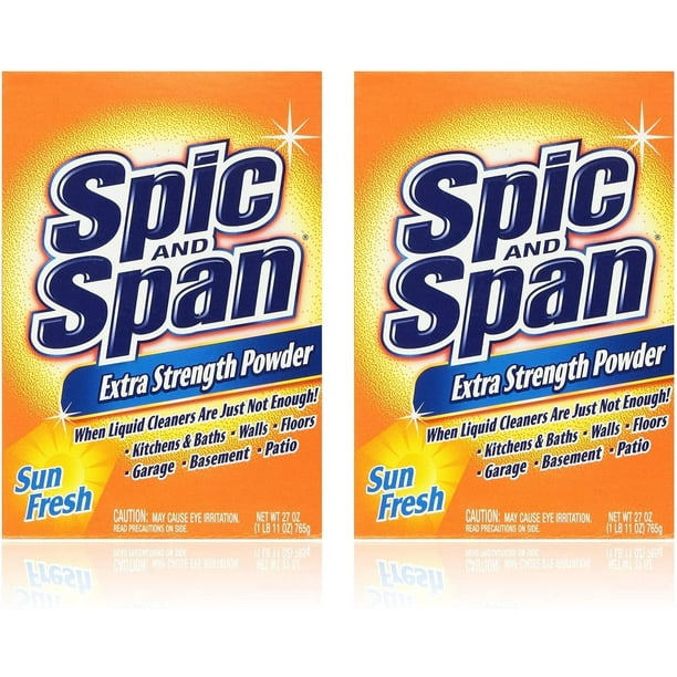 Spic and Span Extra Strength Powder Cleaner, Sun Fresh, 27Ounces, 2
