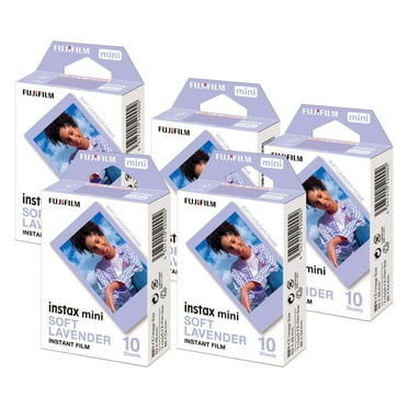 Fujifilm INSTAX MINI Soft Lavender Instant Print Film for INSTAX PAL and Mini Cameras (5-Pack) Bundle