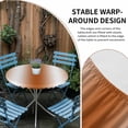 thumbnail image 4 of Burnt Orange Ombre Round Fitted Tablecloth with Elastic Edge, Waterproof Table Cloth Table Cover for 45"-54" Tables, Abstract Art Modern Orange Gradient Tablecloths for Dining Picnic Indoor Outdoor, 4 of 9