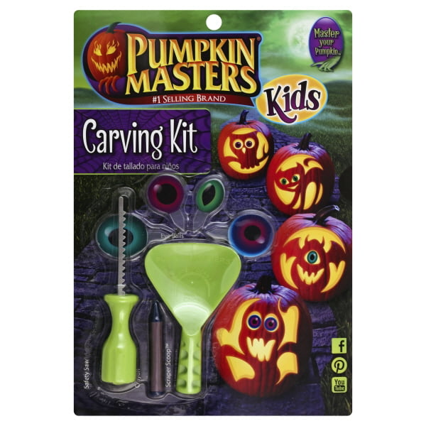 Pumpkin Masters 'Kids Pumpkin Carving Kit' 15 Piece Set - Walmart.com ...