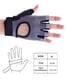 thumbnail image 2 of Gris cuatro tamaños de guantes de muñeca con cinturón de fitness de silicona antideslizante, tela de ropa de alta elasticidad, M, 2 of 5