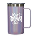 thumbnail image 2 of Best Mom Ever Gift - Ezprogear 24 oz Stainless Steel Coffee Mug for Mom Birthday Insulated Beer Tumbler with Handle and Lid (Glitter Violet), 2 of 6