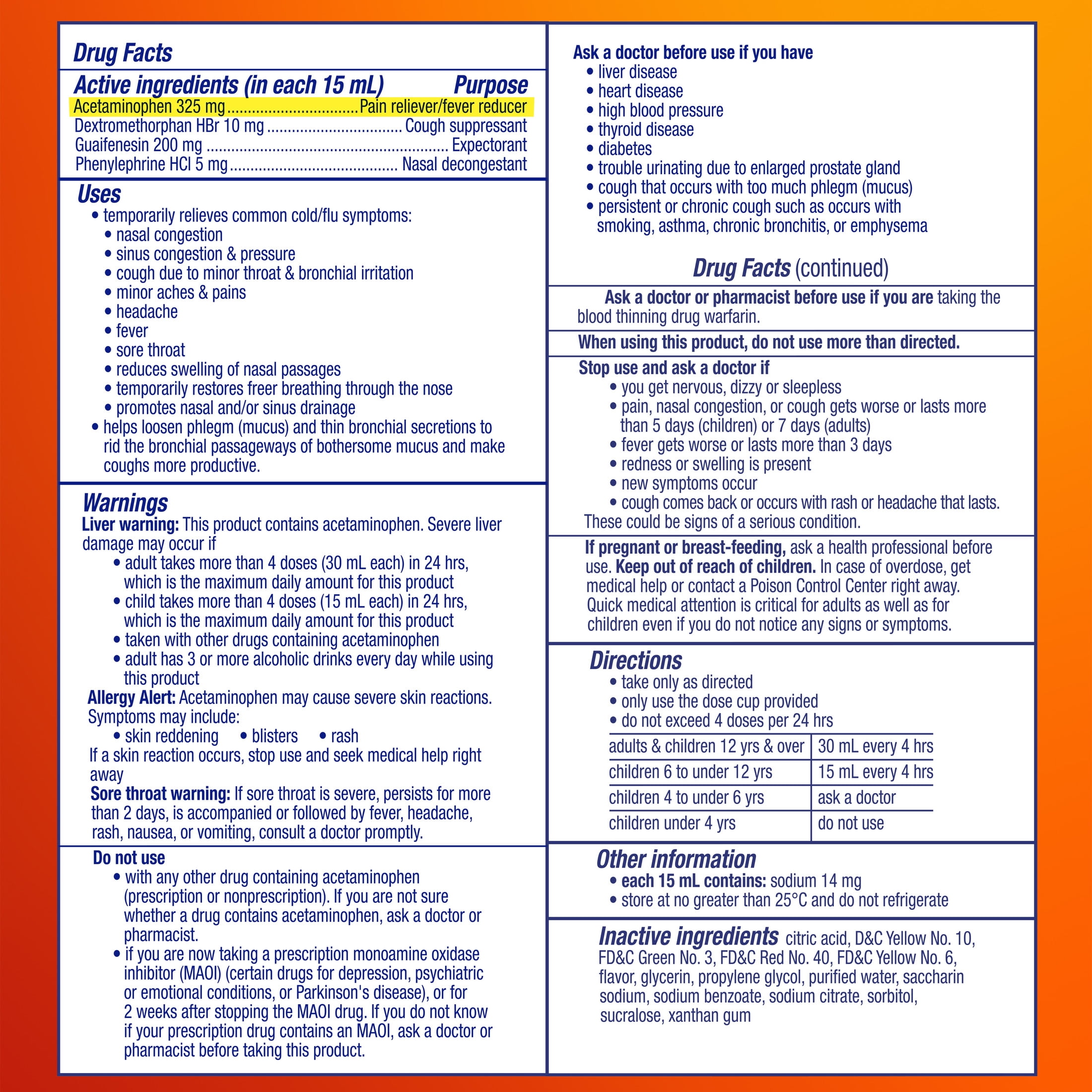 Vicks DayQuil SEVERE Cold & Flu Liquid, Cold and Flu Medicine for Adults, Honey, 12 fl oz