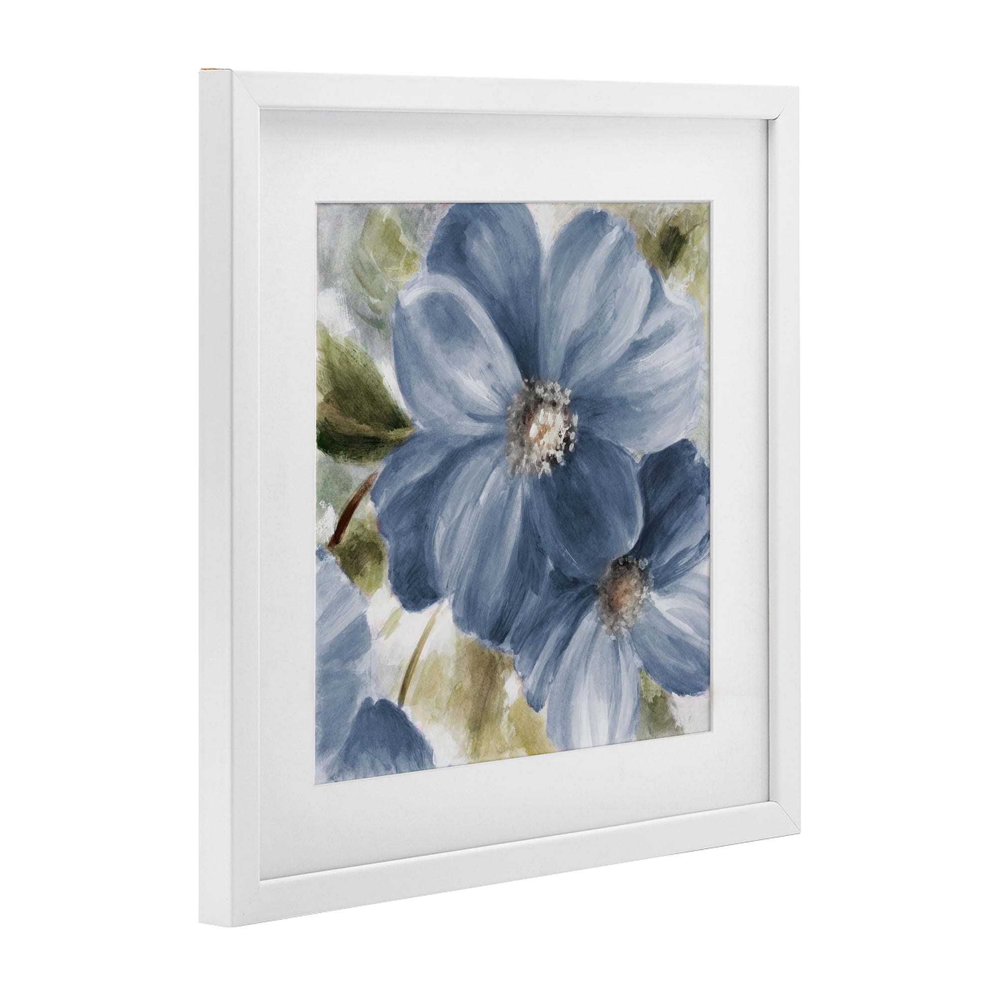 Stupell Industries Walk in Blue Beauty White Framed Print Under Glass, design by Lanie Loreth