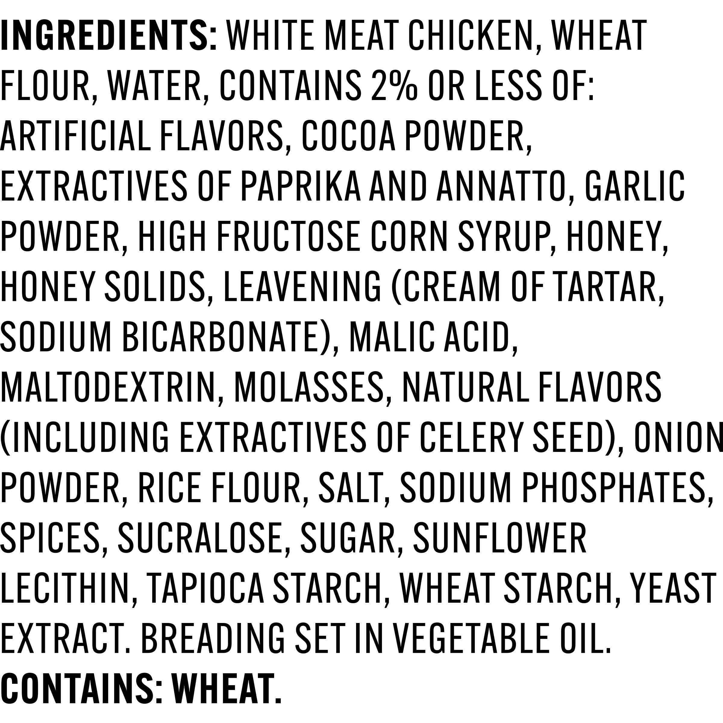 Tyson Lightly Breaded Honey Chicken Nugget Bites, 20 oz (Frozen, Fully Cooked)