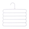 thumbnail image 2 of 5-Tier Non-Slip Plastic Clothes Hanger 11.02×10.83in Space Saving Closet Organizer for Jeans Skirts Scarves Trousers, 1 Pack, 2 of 5