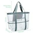thumbnail image 2 of Bolso De Playa De Malla Bolso De Playa Con Cremallera Y Múltiples Bolsillos Para Picnic En La Playa Advancent AP005674-00, 2 of 6