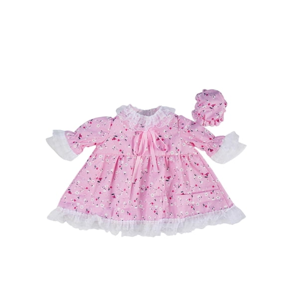 Coollooc Gardener Porch Goose Outfits Cute Lawn Porch Goose Clothes Fits 23" Cement Plastic Goose Statue for Outdoor Garden Yard Patio Art Decor(Pink)