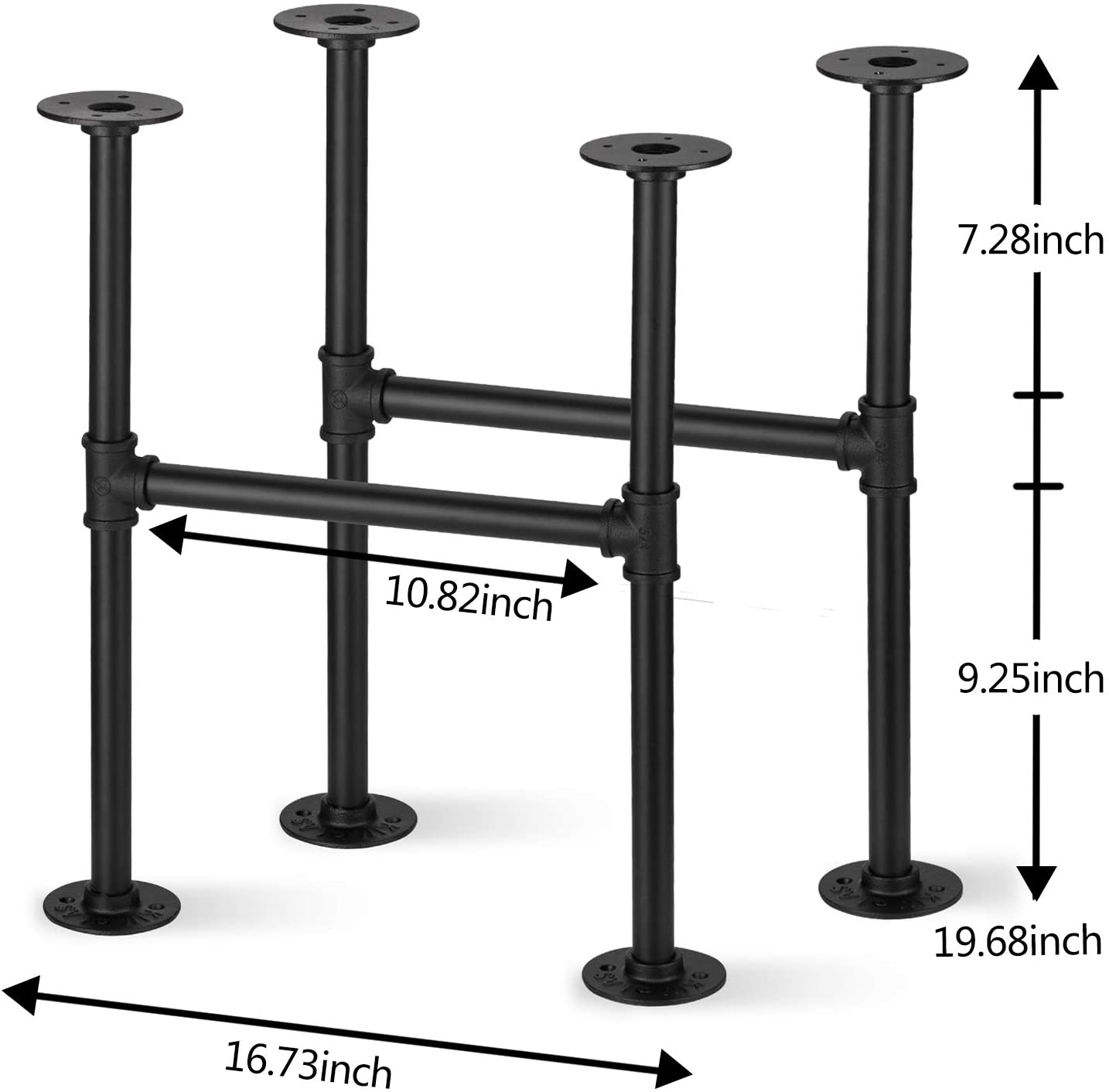 iron pipe desk legs