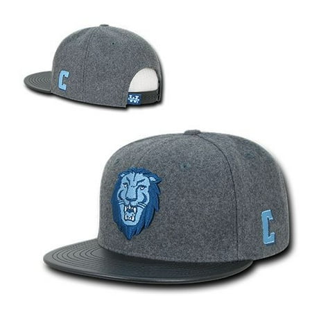 - Columbia University Lions Wool Flat Bill Snapback Baseball Cap Hat