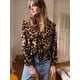 thumbnail image 3 of Camisa con estampado Floral para mujer, Blusa de manga larga con cordones, cuello de muñeca Peter Pan, moda de verano, 2024, 3 of 5