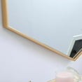 thumbnail image 5 of Metal frame hexagon mirror 38 inch in Brass, 5 of 12