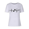 thumbnail image 4 of ICHUANYI Womens Summer Tops Stylish Print T Shirt Short Sleeves Crew Neck Tee New 2024, 4 of 4