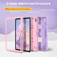 thumbnail image 3 of Fintie Kids Friendly Case for Samsung Galaxy Tab S11 5G 11 Inch 2025 Model (SM-X730/X736B), Fully-Body Rugged Heavy Duty Shockproof Protective Case with Kickstand & Shoulder Strap, Purple, 3 of 10