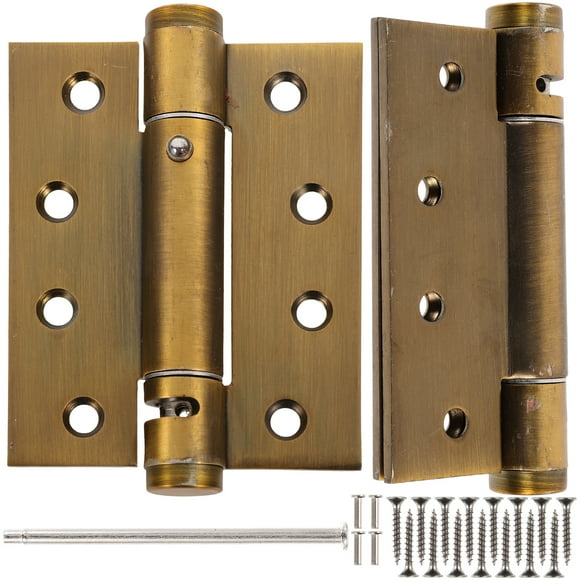 2pcs Self-closing Door Hinges Exterior Door Spring Hinge Heavy Duty Hinges for Bathroom Pantry