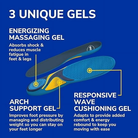 Dr. Scholl's Massaging Gel Advanced Insoles, 1 Pair (Women's 6-10)