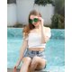 thumbnail image 4 of Gafas de sol LYMOJOR Green Heart sin montura para mujer, 12 pares, 4 of 6