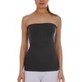thumbnail image 6 of AllyCat 3 Pack Women's Seamless Stretch Long Bandeau Tube Top Ribbing Bottom Slimming Shirt, 6 of 7