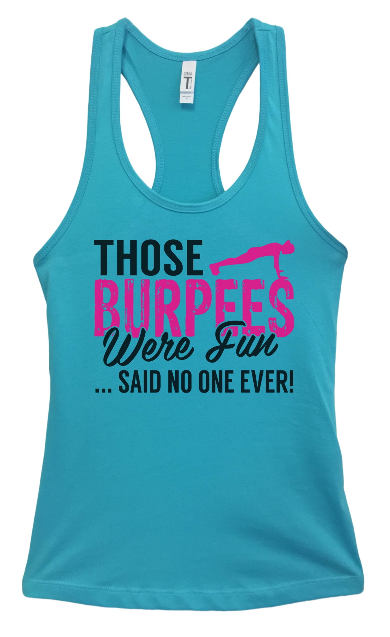 Funny Threadz Funny Gym Workout Tank Top “Those Burpees
