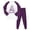 Purple, variant on Cathalem Christmas Pajamas, Xmas Pajamas Christmas Pjs Matching Sets Holiday Nightwear Grey 4-5 Years