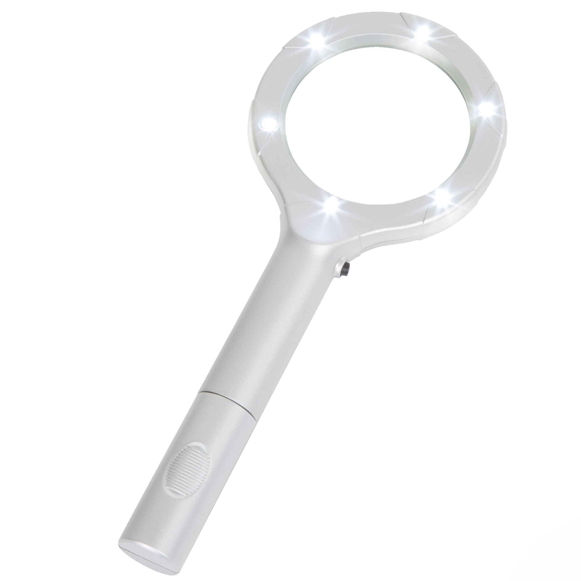 Magnifying Glass With Led Light Lightweight Handheld Lighted 4x Magnifier By Stalwart Walmart Com Walmart Com