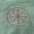 thumbnail image 7 of Mens Linen Shirt Long Sleeve Casual Button Down Top Loose Fit Breathable Summer Beach Henley Tunic Tee for Men Lightweight Green 4XL, 7 of 7