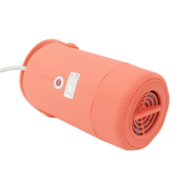 Orange Portable Electric Clothes Dryer 4 Wind Speed Mini Machine For Travel With Shoe Attachment Suit Bag