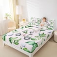 thumbnail image 4 of Homewish Golf Ball Game Queen Sheet Sets,Sport Theme Flat Sheet,Green White Queen Fitted Sheet For Boys Kids,Breathable Home Decor,4 Pieces, 4 of 7