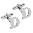 thumbnail image 1 of BodyJ4You 2PC Cufflinks Personalized Initials Letter D Men's Button Shirt Business Gift, 1 of 6