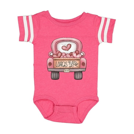 

Inktastic Loads of Love Valentines Day Pick Up Truck Gift Baby Boy or Baby Girl Bodysuit