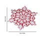 thumbnail image 3 of Camino de Mesa Navideño con Copos de Nieve | Mantel Individual Aislante Del Calor de 38 X 38 Cm | Fibra de Poliéster Lavable | Posavasos Resistente Al Agua y Al Calor | Decoración Navideña | para Fie, 3 of 6