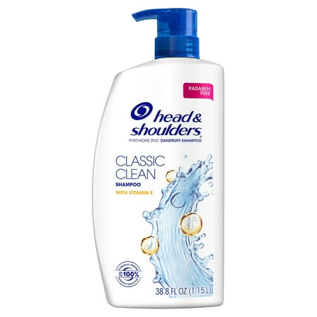 Head & Shoulders Anti-Dandruff Classic Clean with Vitamin E Shampoo, 38.8 Ounce