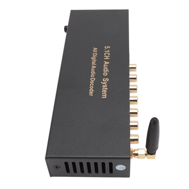5.1 Channel Surround Sound Decoder, 192Khz 24Bit 4K ARC Optical Fiber Coaxial Analog Sound Decoder System Support for Digital AC3, DTS, LPCM, HDCD, PCM
