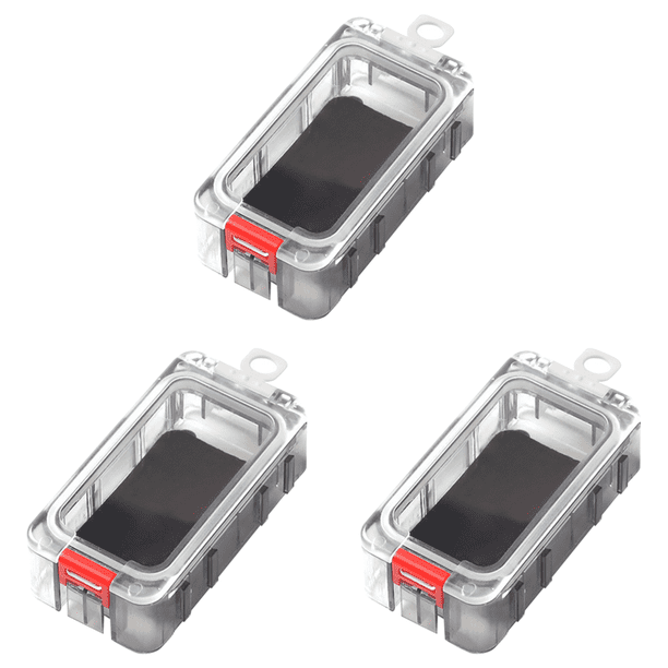 Caja Aparejos Pesca Extensible Magnética Luminosa E Impermeable Color Rojo Y Blanco 1 Unidad