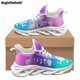 thumbnail image 1 of Doginthehole - Zapatos informales transpirables de verano con estampado de dientes de amor, zapatillas planas para exteriores para mujeres y hombres, zapatos deportivos clásicos con cordones, 1 of 6