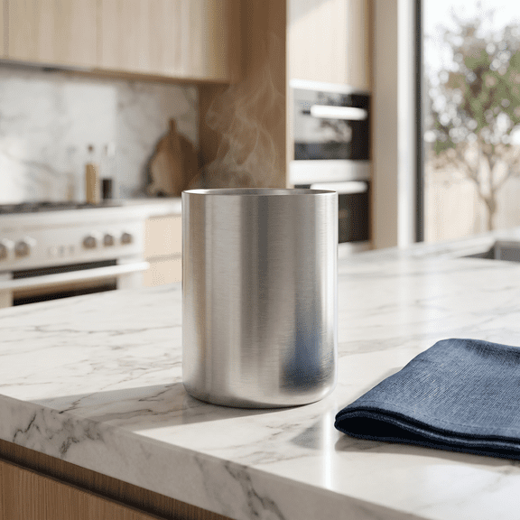 Elegant Double Wall Stainless Steel Mug – 10oz Insulated Cup, No Condensation, Keeps Drinks Hot or Cold, Durable & Unique Design for Coffee, Tea, Water