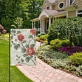 thumbnail image 2 of Yayeee Garden Flag 12" x 18" Double Sided Outdoor Yard Lawn Holiday Decorations, Red Floral Pattern, 2 of 6