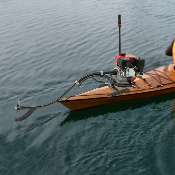 Commercial Grade 7.5HP Boat Motor - 4-Stroke Aluminum Outboard with TCI Ignition, 3600RPM & Low Fuel Consumption