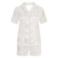 thumbnail image 7 of SwiftWear Women'S Chic Striped Short-Sleeve Pajama Set - Summer Pajamas Set 2 Piece Soft Breathable, Stretchy & Elegant for Bedroom, Lounge, 7 of 7