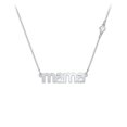 thumbnail image 1 of Mama' Necklace with Satellite Birthstone, 1 of 4