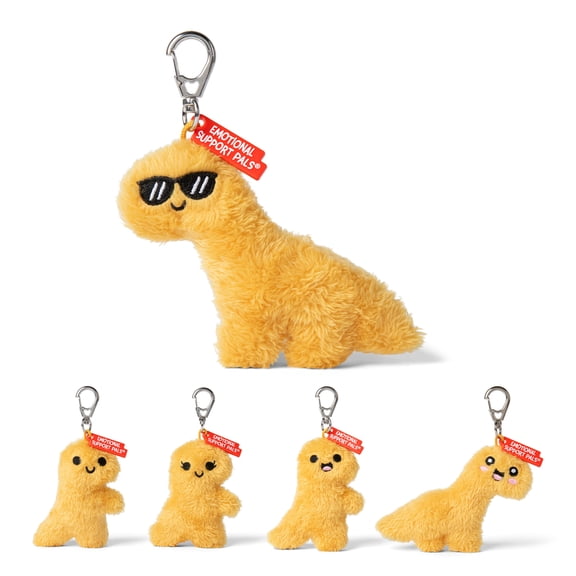Emotional Support Pals Dino Nugget Plush Keychain Bag Charm